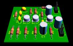 Generateur audio 004 - PCB 3D