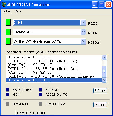 MIDI / RS232 Convertor